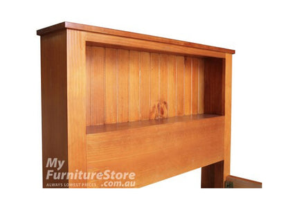 KING SINGLE LEETON (AUSSIE MADE) BOOKEND BED - ASSORTED COLOURS