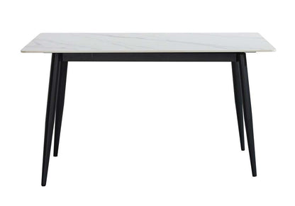 CYRUS SINTERED STONE DINING TABLE - 1600(W) x 800(D) - BLACK