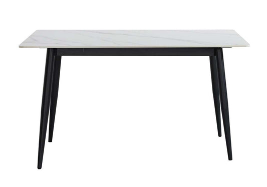 CYRUS SINTERED STONE DINING TABLE - 1600(W) x 800(D) - BLACK