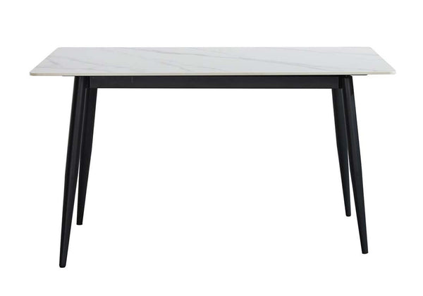 CYRUS SINTERED STONE DINING TABLE - 1600(W) x 800(D) - BLACK