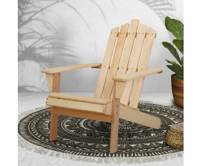 HADLEY OUTDOOR LOUNGE CHAIR - LIGHT WOOD