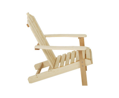 HADLEY OUTDOOR LOUNGE CHAIR - LIGHT WOOD