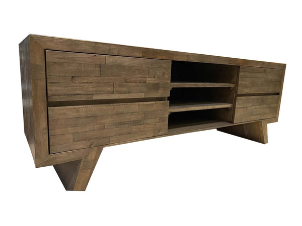 LILITH TV UNIT WITH 4 DRAWERS - 650(H) x 1800(W) - AS PICTURED