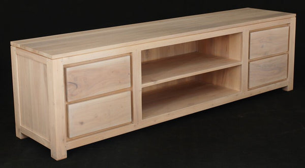 AMSTERDAM   4 DRAWER ENTERTAINMENT UNIT ( SB  004 TA 200) -560(H) X 2000(W)   -  WASHED