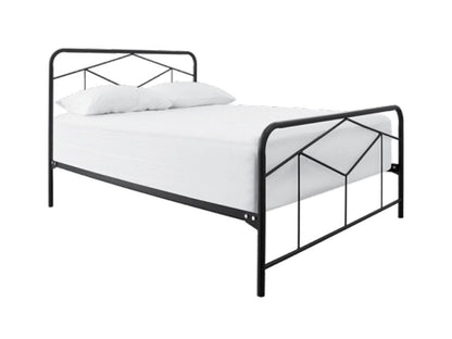 KING SINGLE LUNA METAL BED - ASSORTED COLOURS