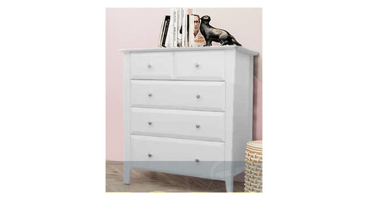 ENDLESS (AUSSIE MADE) 5 DRAWER TALLBOY - 1000(H) x 820(W) - ASSORTED STAINED COLOURS