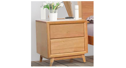 BERKELEY 2 DRAWER BEDSIDE TABLE - AS PICTURED