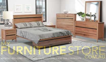 ARKANSAS KING 5 PIECE (DRESSER) BEDROOM SUITE - AS PICTURED