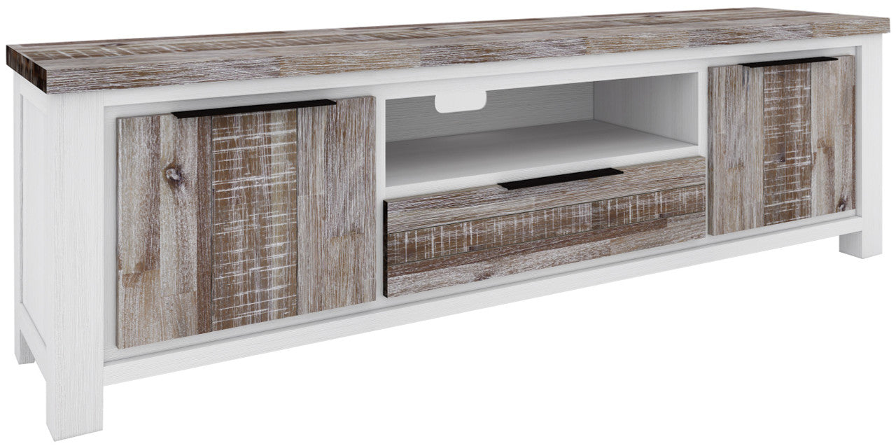 HOMESTEAD TV ENTERTAINMENT UNIT - 2 DOORS / 1 DRAWER / 1 NICHE - 600(H) x 2100(W)