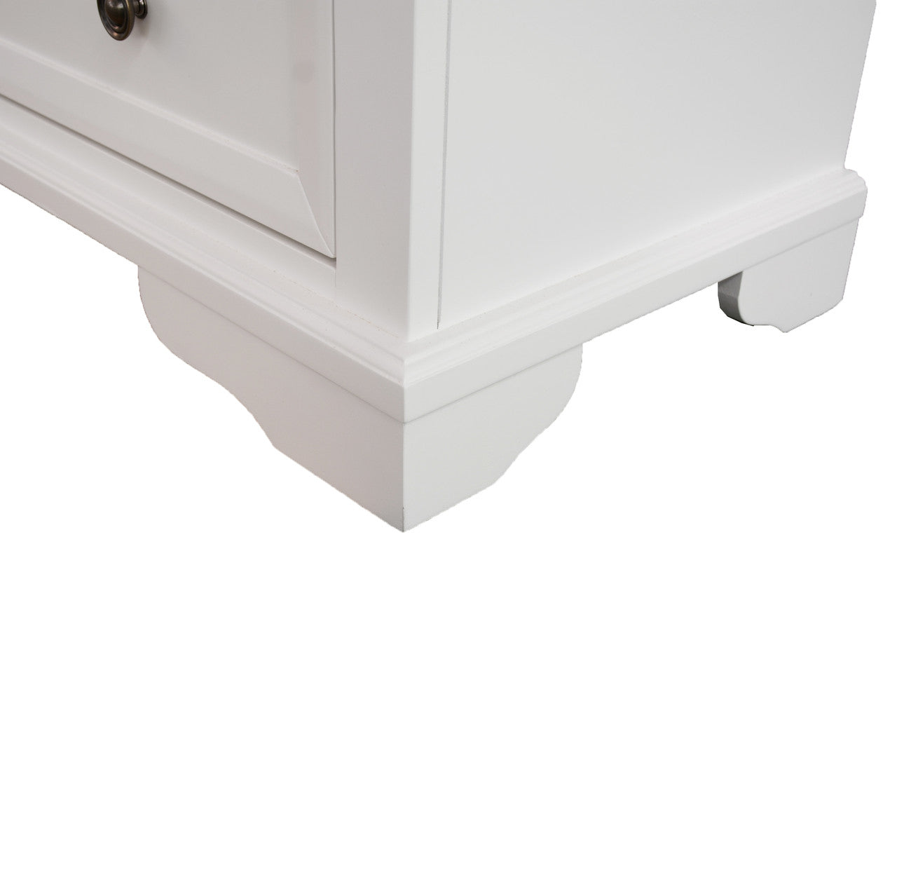 KING AUSTIN 4 PIECE (TALLBOY) BEDROOM SUITE - WHITE