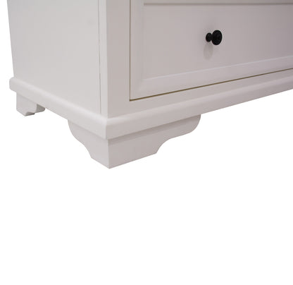 CHANELLE KING 4 PIECE (TALLBOY) BEDROOM SUITE (22-9-5-14-14-1) - WHITE