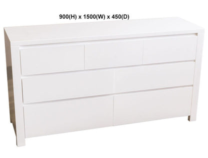 LILLY (AUSSIE MADE) LOWLINE CHEST COLLECTION - ASSORTED PAINTED COLOURS - STARTING FROM $1499
