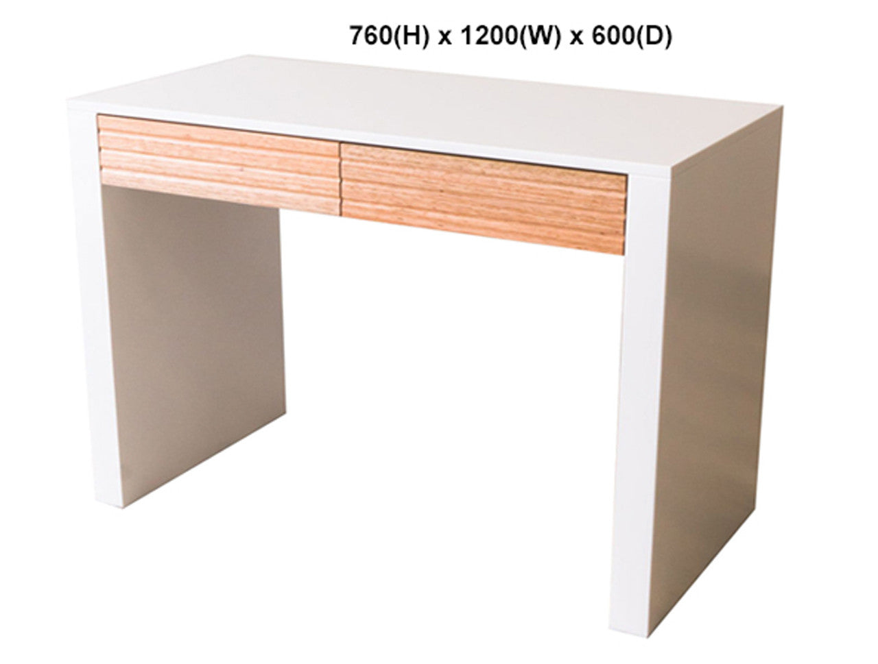 LILY (AUSSIE MADE) DESK (REVERSIBLE) COLLECTION - TASSIE OAK COMBINATION - ASSORTED PAINTED / STAINED COLOURS - STARTING FROM $699
