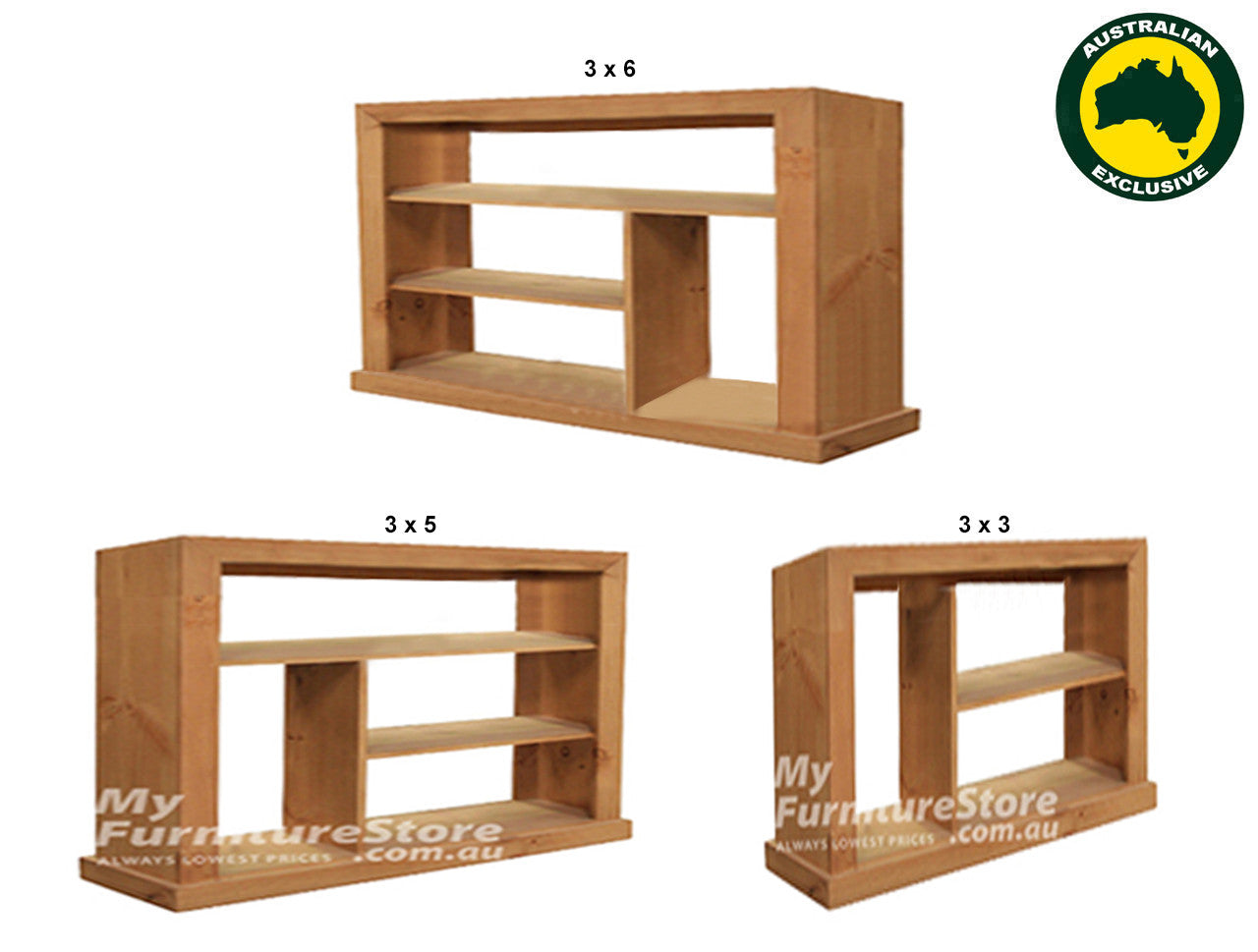 Linear (AUSSIE MADE) Lowline Room Divider Collection - Assorted Stained Colours