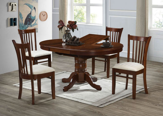 JAGUAR ROUND / OVAL EXTENSION DINING TABLE - 1070/1510(W) x 1070(D) - WENGE
