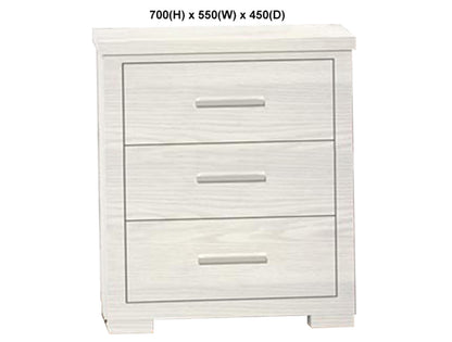LONDON / RUSTICED (AUSSIE MADE) BEDSIDE TABLE COLLECTION - ASSORTED STAINED COLOURS - STARTING FROM $399