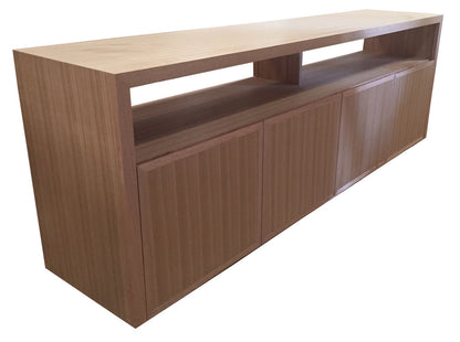 MACQUARIE (AUSSIE MADE) 4 DOOR TV UNIT - TASSIE OAK COMBINATION -700(H) x 2000(W) - ASSORTED TIMBER COLOURS