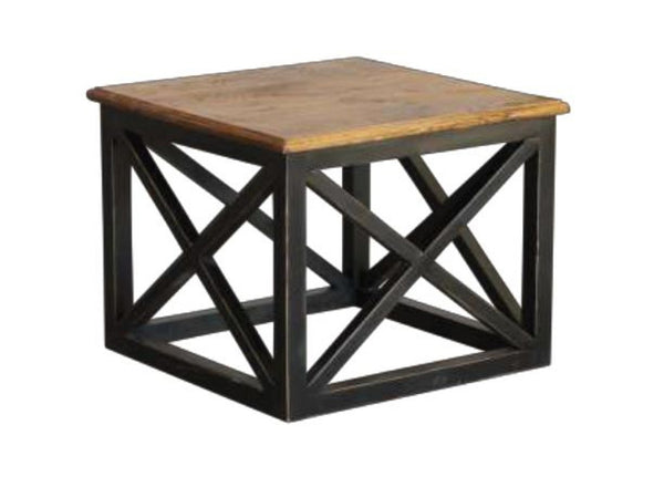 MADRID LAMP TABLE  640(W) - BLACK / ELM