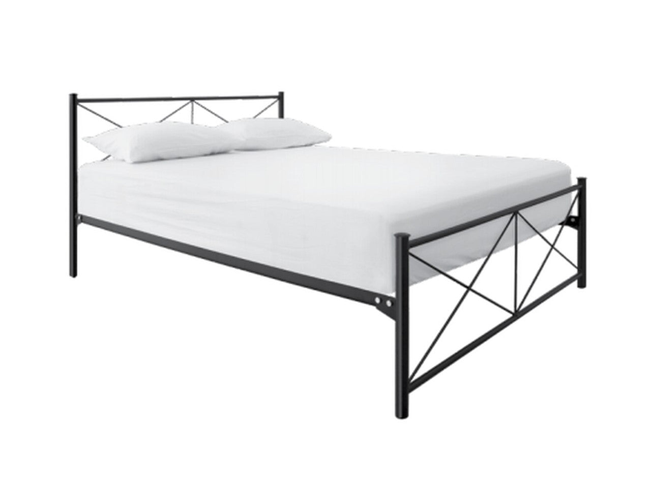 KING SINGLE MADRID METAL BED - ASSORTED COLOURS