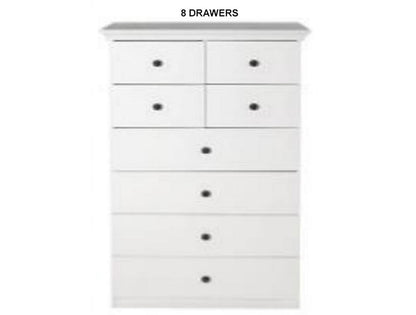 MALVERN (AUSSIE MADE) TALLBOY COLLECTION - ASSORTED PAINTED COLOURS - STARTING FROM $899
