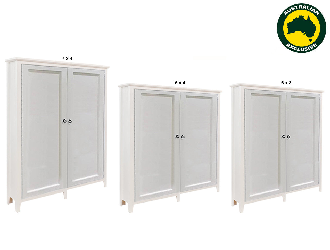 MANILLA (AUSSIE MADE) ALL HANGING WARDROBE COLLECTION - ASSORTED PAINTED COLOURS - STARTING FROM $999