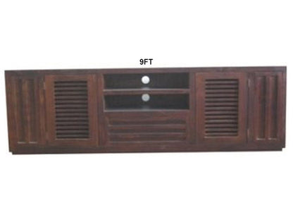 MANLY (AUSSIE MADE) TV UNIT WITH TWIN PULLOUTS COLLECTION - ASSORTED STAINED COLOURS - STARTING FROM $1399