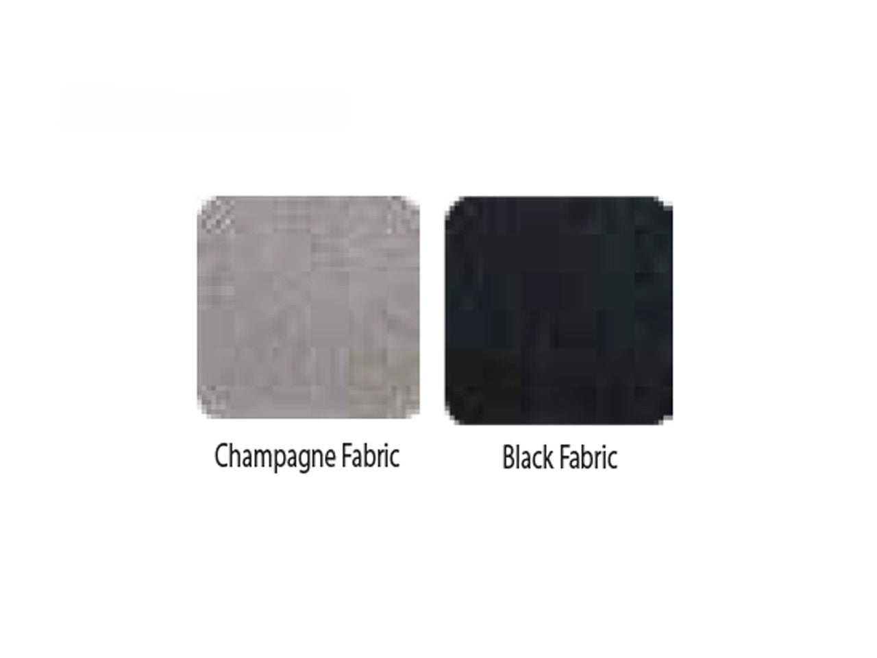 QUEEN CLOTTON FABRIC BED - BLACK (PICTURED IN CHAMPAGNE)
