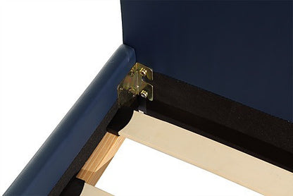 SINGLE MICHIGAN LEATHERETTE BED FRAME  - BLUE
