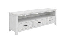 MILDRED ENTERTAINMENT UNIT WITH 3 DRAWERS (6-12-15-9-14-1) - 555(H) x 1660(W) - WHITE WASH