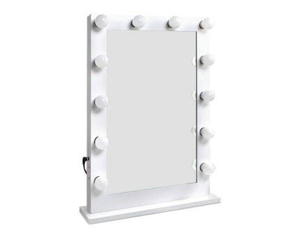 SAMPSON MAKE UP MIRROR WITH LED LIGHTS - WHITE