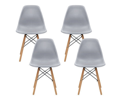 VEREDY (SET OF 4) DINING CHAIR - GREY