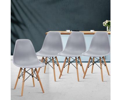 VEREDY (SET OF 4) DINING CHAIR - GREY