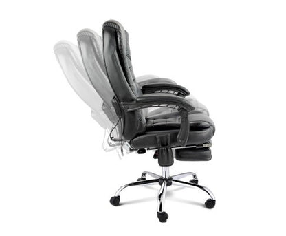 COMBO EXECUTIVE 8 POINT MESSAGE RECLINER CHAIR - BLACK