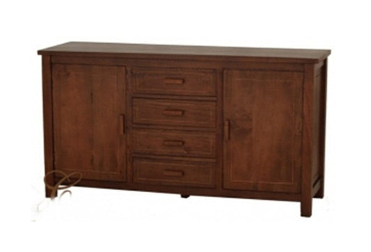 MONACO  (SB 204 MNC)  2 DOOR 4 DRAWER  BUFFET-890(H) X 1650(W)-  LIGHT PECAN