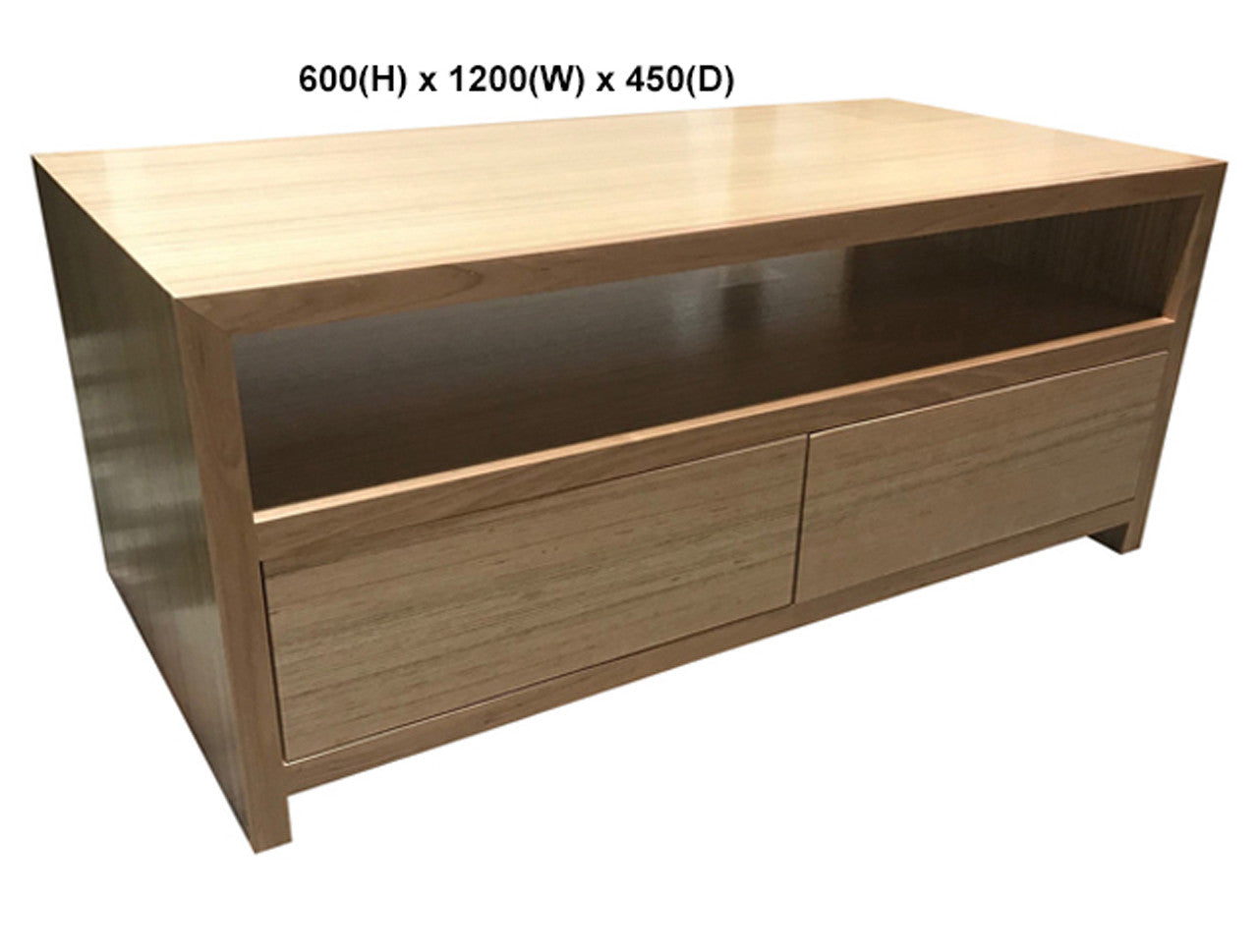 MORGAN (AUSSIE MADE) 2 DRAWER TV ENTERTAINEMNT UNIT COLLECTION - TASSIE OAK COMBINATION - ASSORTED STAINED COLOURS - STARTING FROM $799