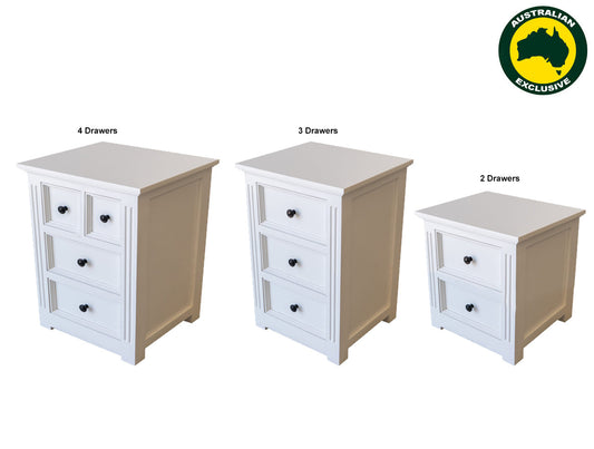 Mosman (AUSSIE MADE) Bedside Table Collection - Assorted Painted Colours
