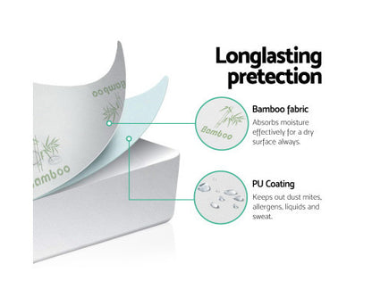 AUDREI DOUBLE SIZE BAMBOO MATTRESS PROTECTOR (300GSM)