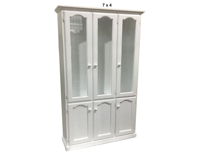 MUDGEE / COLONIAL (AUSSIE MADE) 6 DOOR LIBRARY UNIT COLLECTION - ASSORTED PAINTED COLOURS - STARTING FROM $1499