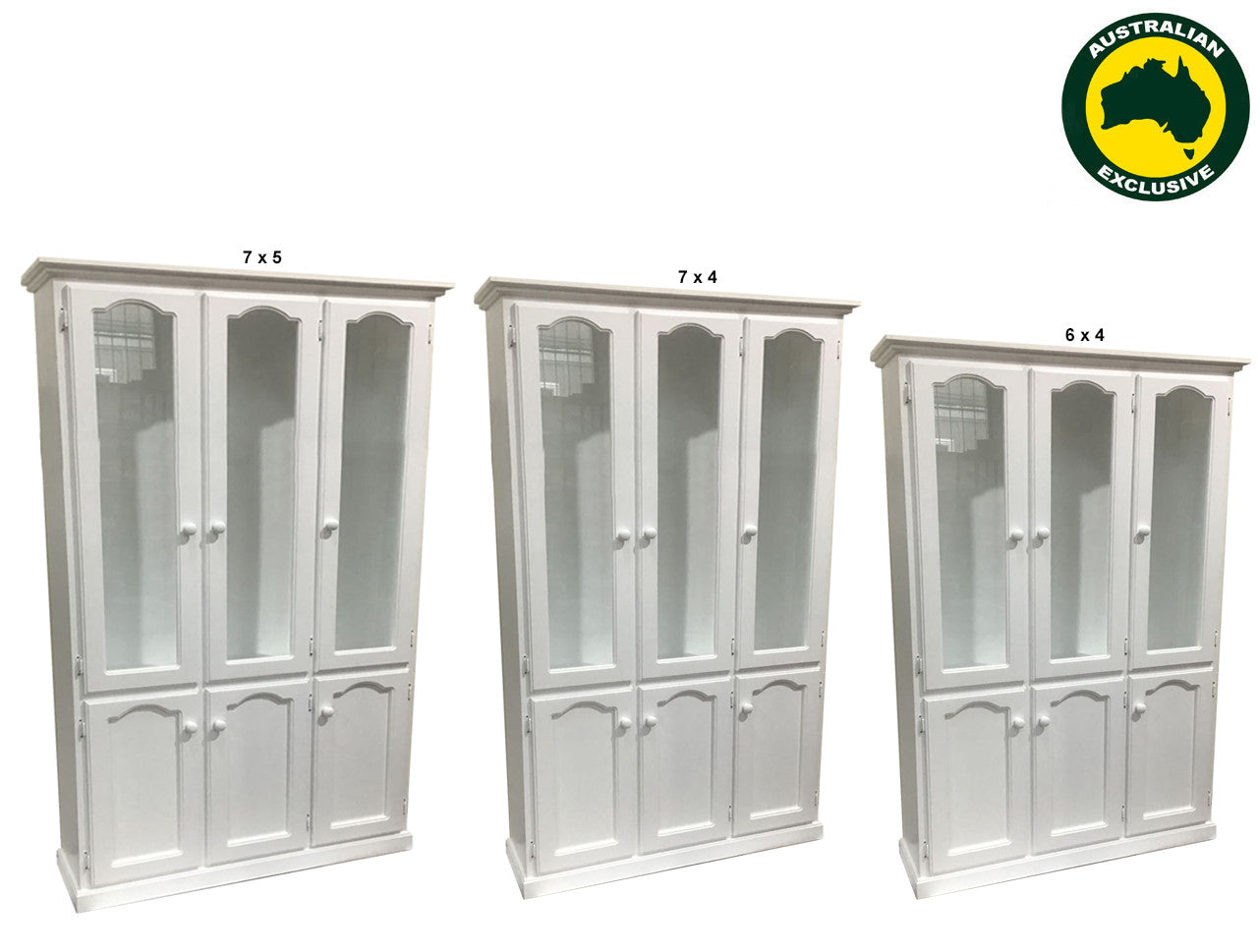 Mudgee / Colonial (AUSSIE MADE) 6 Door Library Unit Collection - Assorted Painted Colours