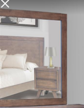 ROGER 6 DRAWER DRESSER WITH MIRROR - AS PICTURED
