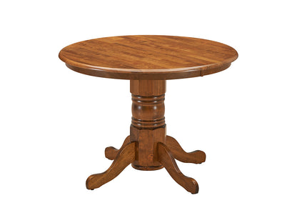 MACKAY EXTENSION DINING TABLE WITH PEDESTAL BASE - 755(H) x 1506/1066(W) - WALNUT
