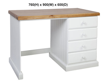 MACQUARIE (AUSSIE MADE) 4 DRAWER DESK - ASSORTED PAINTED/STAINED COLOURS - STARTING FROM $699
