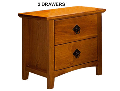 MADALINE (AUSSIE MADE) BEDSIDE TABLE COLLECTION - ASSORTED STAINED COLOURS - STARTING FROM $399