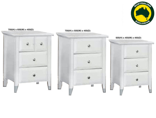 Magnificent (AUSSIE MADE) Bedside Table Collection - Assorted Painted Colours