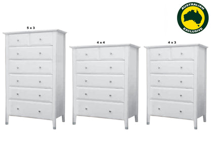 MAGNIFICENT (AUSSIE MADE) TALLBOY COLLECTION - ASSORTED PAINTED COLOURS - STARTING FROM $1199