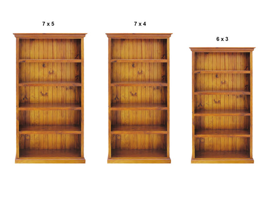 MARCELINE (AUSSIE MADE) HIGHLINE BOOKCASE COLLECTION - ASSORTED COLOURS - STARTING FROM $599