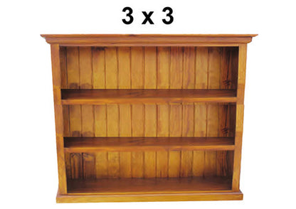 MARCELINE (AUSSIE MADE) LOWLINE BOOKCASE WITH DOUBLE TOP COLLECTION - ASSORTED COLOURS