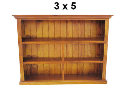 MARCELINE (AUSSIE MADE) LOWLINE BOOKCASE WITH DOUBLE TOP COLLECTION - ASSORTED COLOURS