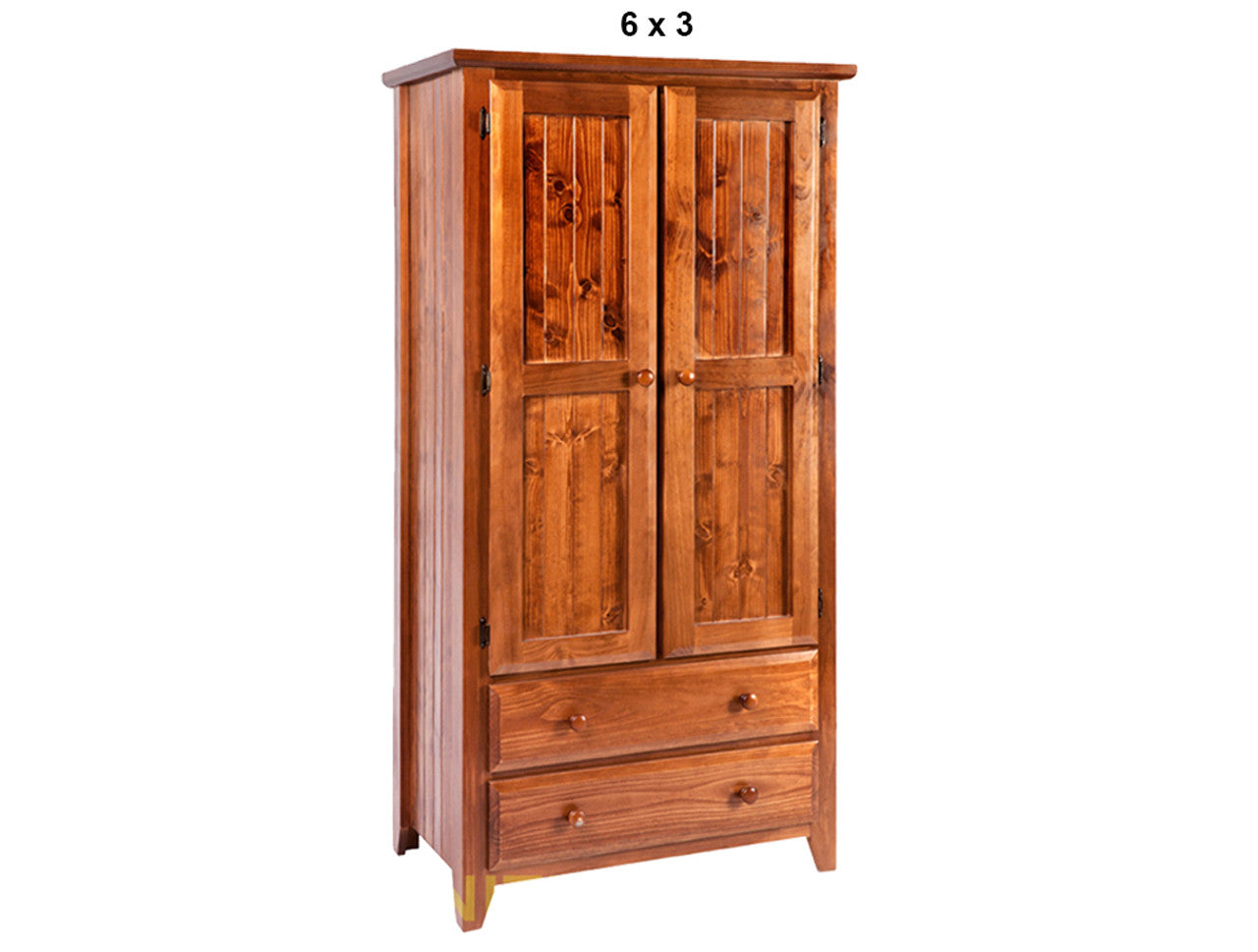 MANILLA (AUSSIE MADE) 2 DOOR / 2 DRAWER WARDROBE COLLECTION - ASSORTED STAINED COLOURS - STARTING FROM $899