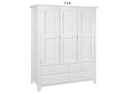 MANILLA (AUSSIE MADE) 3 DOOR / 4 DRAWER WARDROBE COLLECTION - ASSORTED PAINTED COLOURS - STARTING FROM $1499